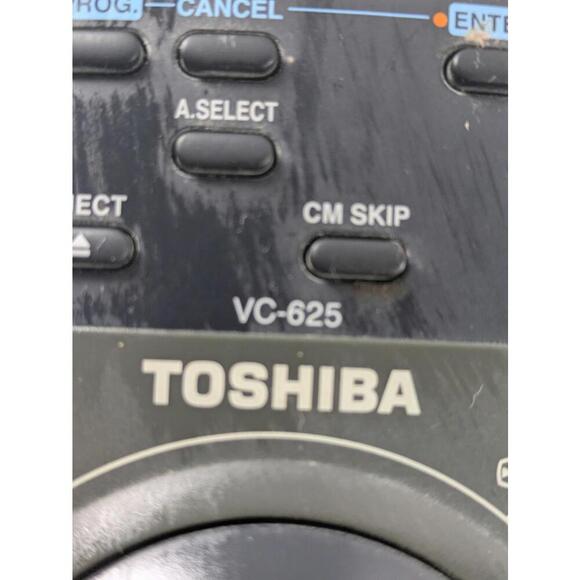 Toshiba VC-625 VCR Remote Control W625C, W625CF, W627, W625 - Picture 3 of 4